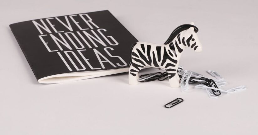 おしゃれなプロフィールブックのデザイン実例集。紙質やカラーが異なるブックが並んでいる様子。